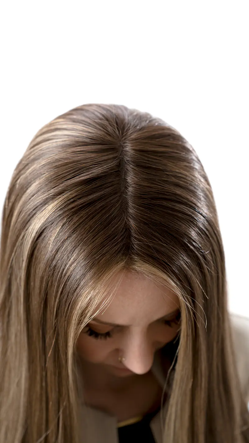 Peluca de cabello largo Jane 20 en Toffee Frappe, imagen 6