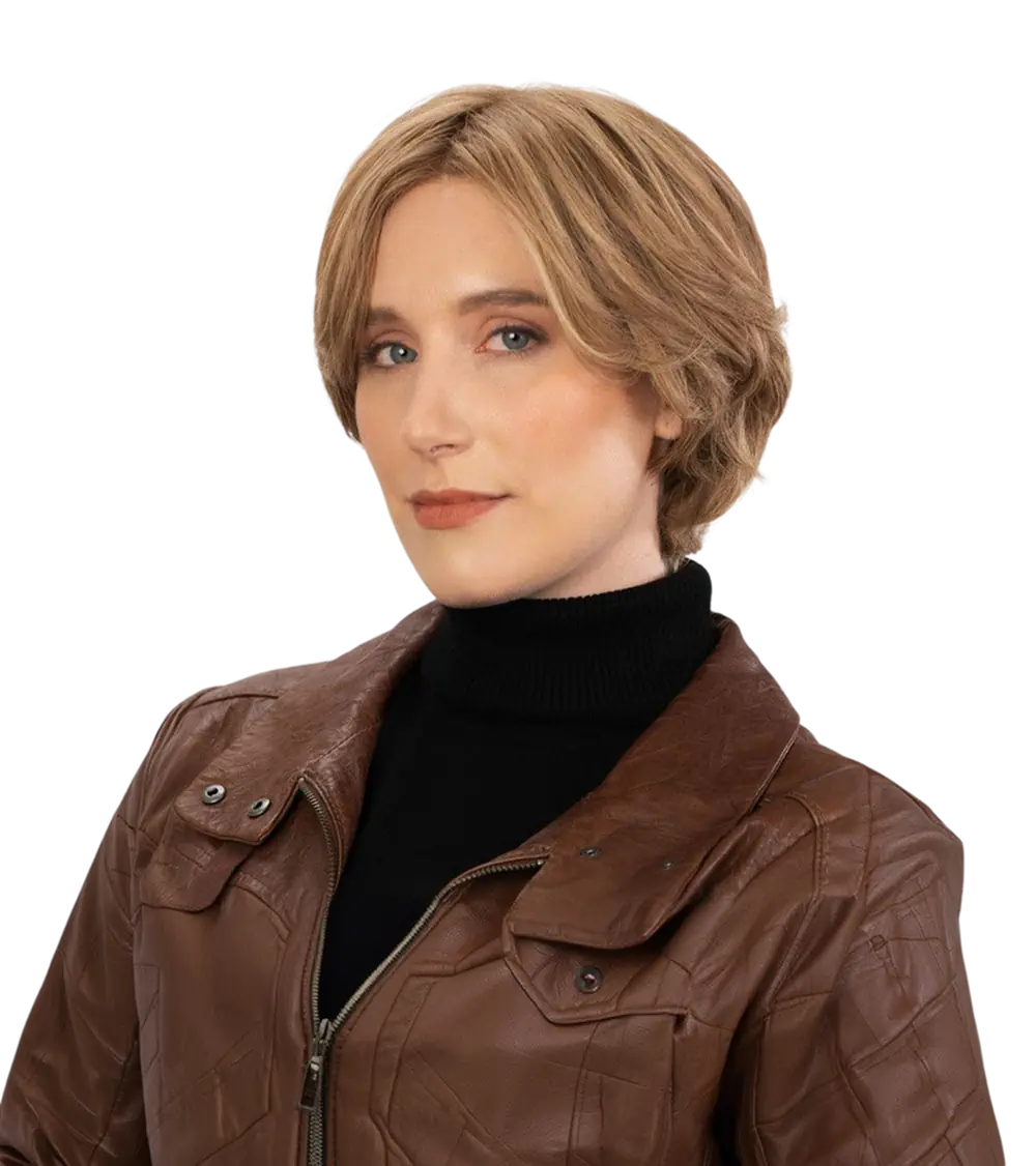 Peluca corta de cabello premium Jane